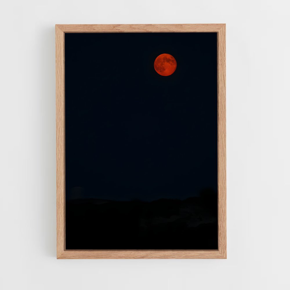 Poster impressionnant Lune de sang – affiche Système solaire (vue 4)